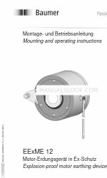 Baumer HUBNER EExME 12 Mounting And Operating Instructions