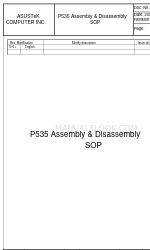 Asus P535 Istruzioni per il montaggio e lo smontaggio