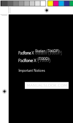 Asus Padfone X Station (T00DP) Important Notice