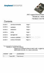 Amphenol Socapex RESMLAC-12EMG-F35 Manuel d'utilisation du matériel