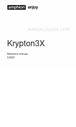 Amphion Krypton3X Manual de referência