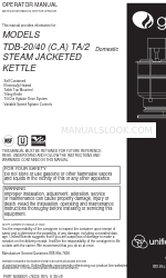 Dover Unified Brands Groen TDB-20 A TA/2 Operator's Manual