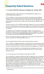 Amphony H2000 Questions fréquemment posées