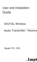 Amphony TX1 Benutzer- und Installationshandbuch