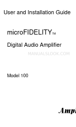 Amphony microFIDELITY 100 Benutzer- und Installationshandbuch