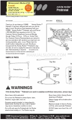 Combi Activity Rocker Pedestal 9790-0 Manual de instruções