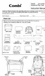 Combi Travel Solutions Play Yard 사용 설명서