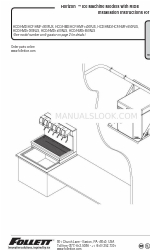 Follett HMD1650NJS Manual de instruções de instalação