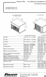 Follett Horizon Elite 1410 Series Manual de instruções de instalação