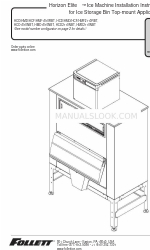 Follett Horizon Elite 1810 Series Manual de instruções de instalação