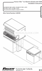 Follett Horizon Elite Chewblet HCD1010NVS Інструкція з монтажу Посібник з монтажу