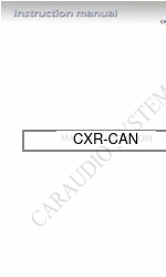 Caraudio-Systems CXR-CAN Manuale di istruzioni