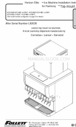 Follett Horizon Elite HCD1010NHT Manual de instrucciones de instalación