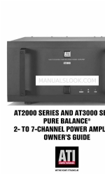 Amplifier Tech AT2000 SERIES 소유자 매뉴얼