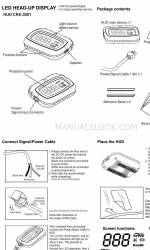 Carax HUD CRX-3001 クイック・スタート・マニュアル