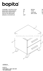 BOPITA NIGHT TABLE KYAN Manual Instruksi Perakitan