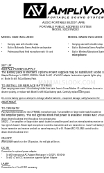 AmpliVox SW222 User Manual