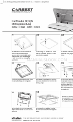 Carbest Skylight 318540 Інструкція з монтажу Посібник з монтажу