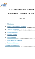 BOQU SD Series Manual de instrucciones