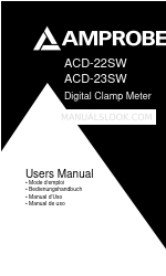 Amprobe ACD-22SW Panduan Pengguna