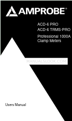 Amprobe ACD-6 TRMS-PRO Manual del usuario