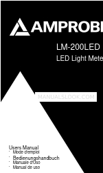 Amprobe LM-200LED Посібник користувача