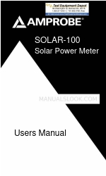 Amprobe SOLAR-100 Panduan Pengguna