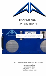 Advanced Amplifiers AA-1218G-3.5KW-PT User Manual