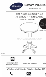 Boraam FLORENCE 71342 組立説明書