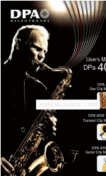 DPA DPA 4099 Sax User Manual