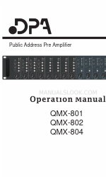 DPA QMX-801 Bedieningshandleiding