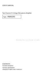 DPA Type HMA5000 User Manual