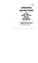 Amprobe AM-1200 Manual de instrucciones