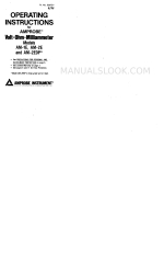 Amprobe AM-1E Operating Instructions Manual