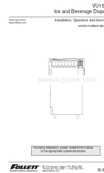 Follett VU155B Handbuch für Installation, Betrieb und Wartung