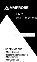 Amprobe 560IR710 Manual del usuario