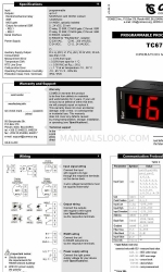 COMECO TC67U Bedieningshandleiding