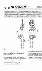 CARCANO CARTEC60 Instruções de montagem