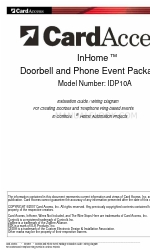 CardAccess In-Home IDP10A インストレーション・マニュアル