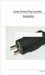 Cardas Audio Schuko Plug Instructions d'assemblage