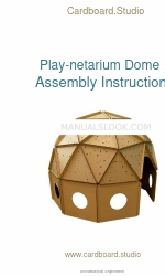 Cardboard Studio Play-netarium Dome Montaj Talimatları Kılavuzu