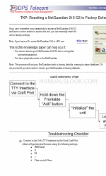 DPS Telecom NetGuardian 216 G3 Quick Start Manual