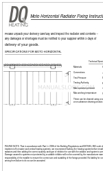 DQ HEATING Moto Horizontal Sabitleme Talimatları