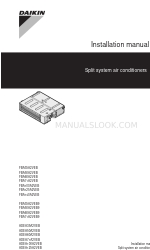 Daikin ADEA125A2VEB Manual de instalação