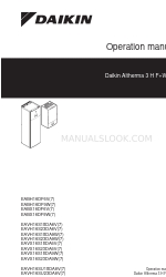 Daikin Altherma 3 H F+W EABH16DF6V Instrukcja obsługi