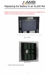 AMS Controls XL200 Series Panduan Penggantian Baterai