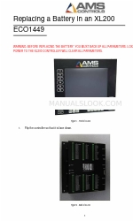 AMS Controls XL200 Series Panduan Penggantian Baterai