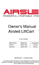 AIRSLED LiftCart Manual do Proprietário