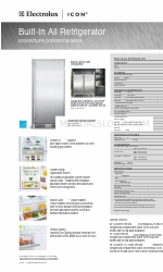 Electrolux Built-In All Refrigerator E32AR75JPS 仕様