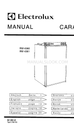 Electrolux CARAVAN RM 4361 Instrucciones de uso e instalación